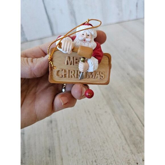 Santa's best Santa woodworker ornament 1992 Xmas tree - Picture 8 of 8